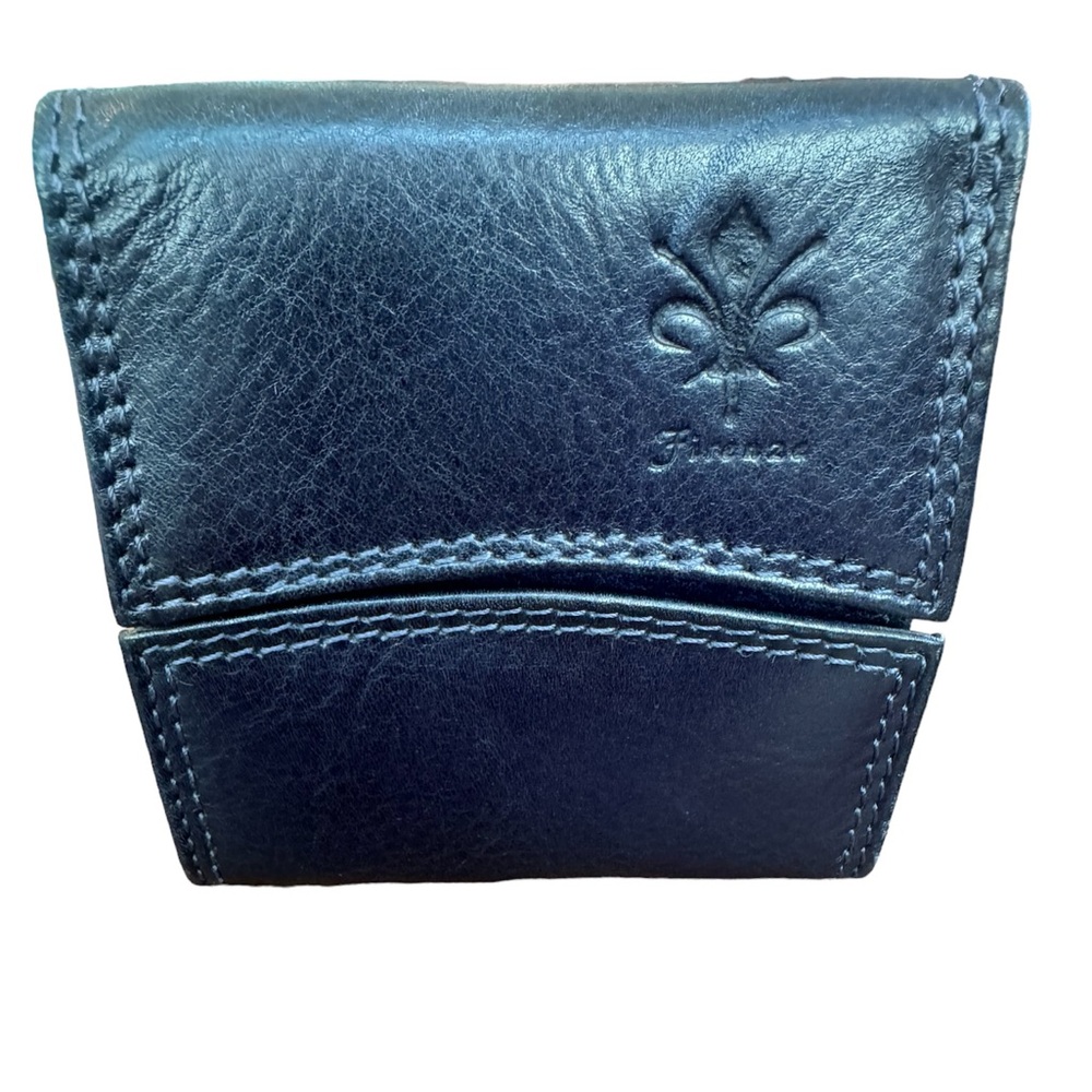 Firenza blue leather wallet